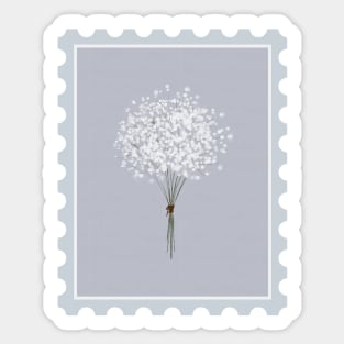 Cute Flower Stamp Sticker